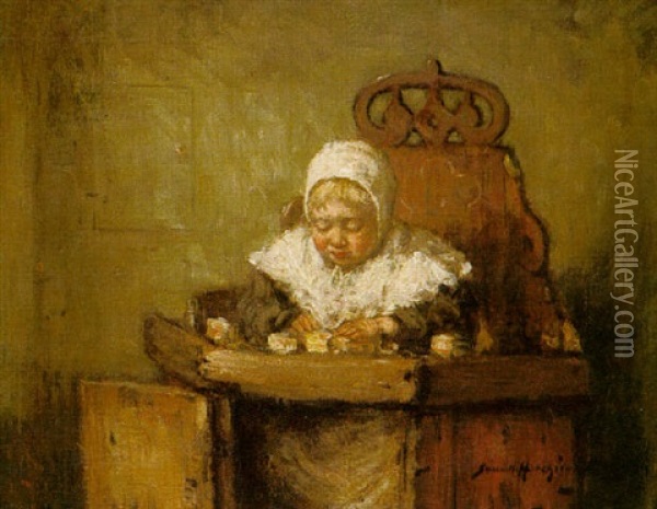 Out Of Mischief Oil Painting - Robert Gemmell Hutchison