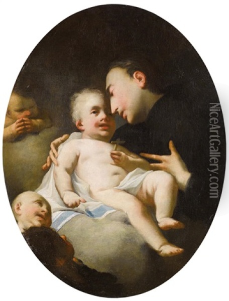Saint Anthony Oil Painting - Paul Troger