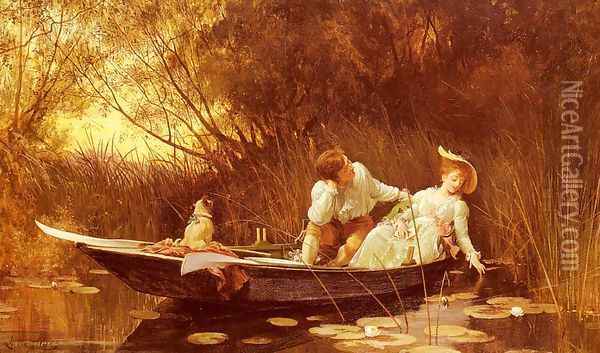 Simpletons, The Sweet River Oil Painting - Sir Samuel Luke Fildes