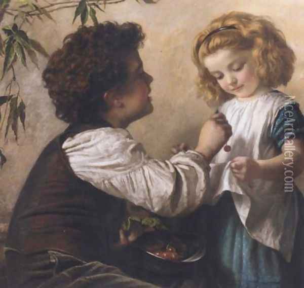 The cheat Oil Painting - Sophie Gengembre Anderson