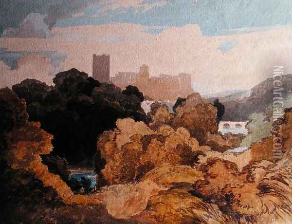 Richmond, Yorkshire Oil Painting - John Sell Cotman