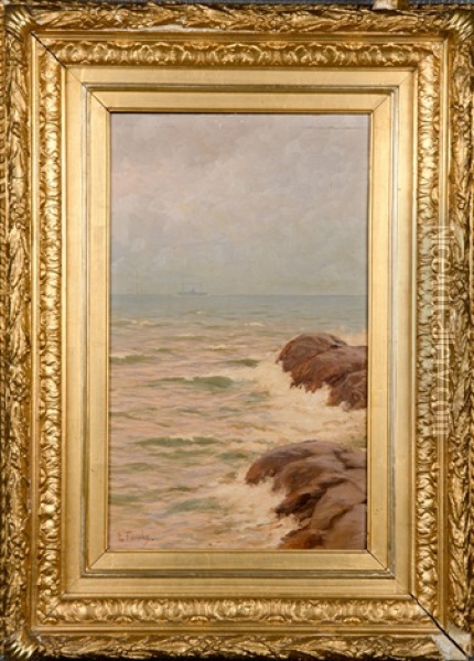 Shore Oil Painting - Eugen Taube
