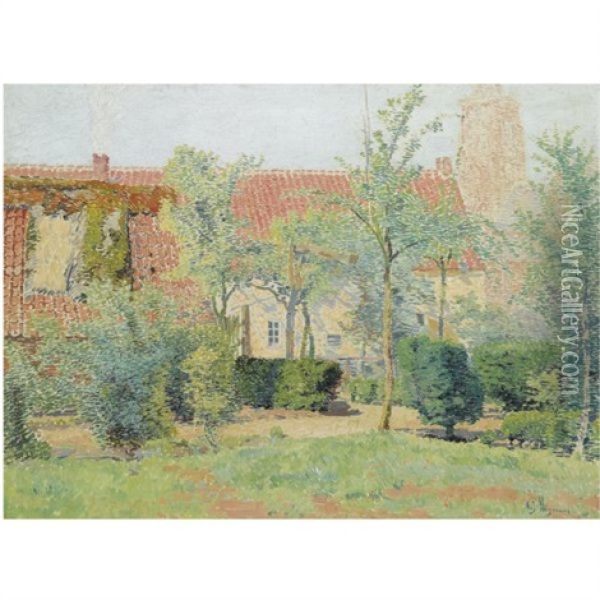 Village Scene Oil Painting - Adriaan Josef Heymans