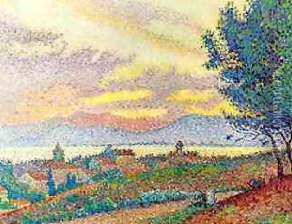 View Of St Tropez Oil Painting - Paul Signac
