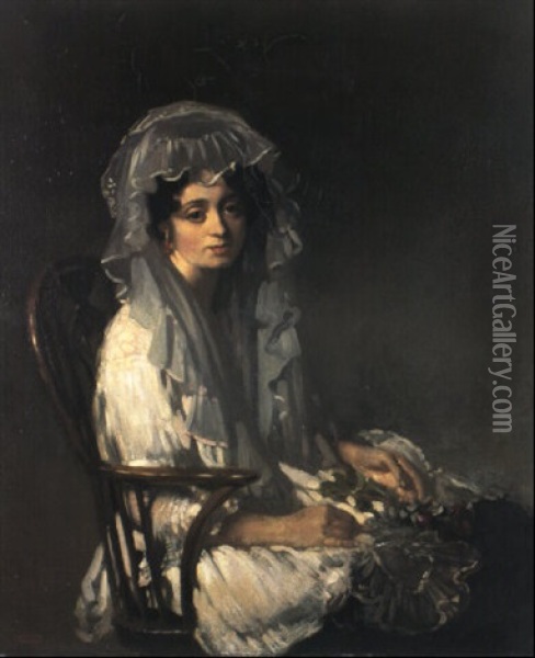 Portrait Of A Spanish Lady Oil Painting - Sir William Orpen