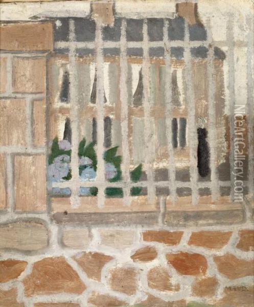 La Maison Derriere La Grille Ou La Maison Du Poete Oil Painting - Maurice Denis