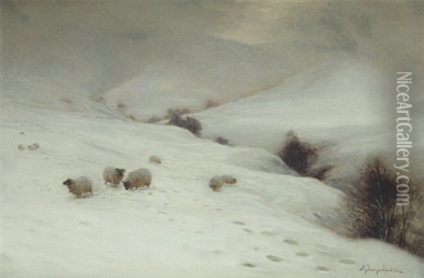Sun Peeped O'er The Hill Oil Painting - Joseph Farquharson