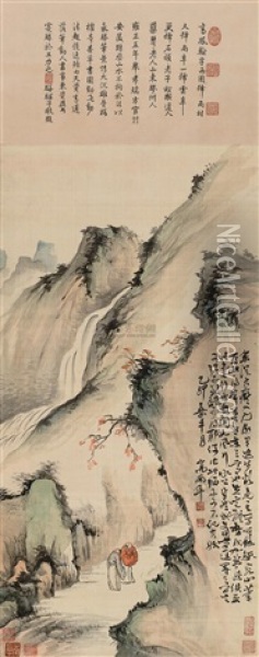 Landscape With Figures Oil Painting -  Gao Fenghan