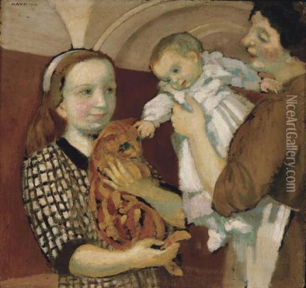 Le Chat Jaune Oil Painting - Maurice Denis
