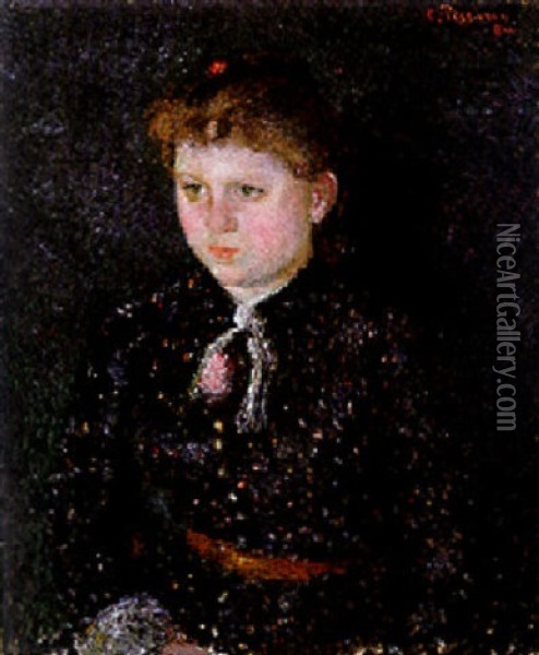 Portrait De Nini Oil Painting - Camille Pissarro