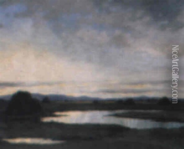 Dawn Near Oughterard, Connemara Oil Painting - Douglas Alexander