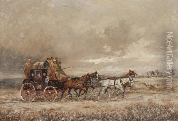 The Royal Mail Oil Painting - Henry Frederick Lucas-Lucas