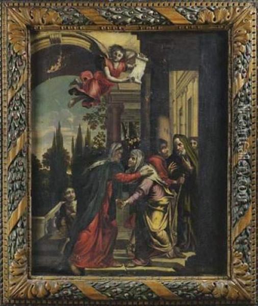 La Visitation Oil Painting - Michel I Corneille