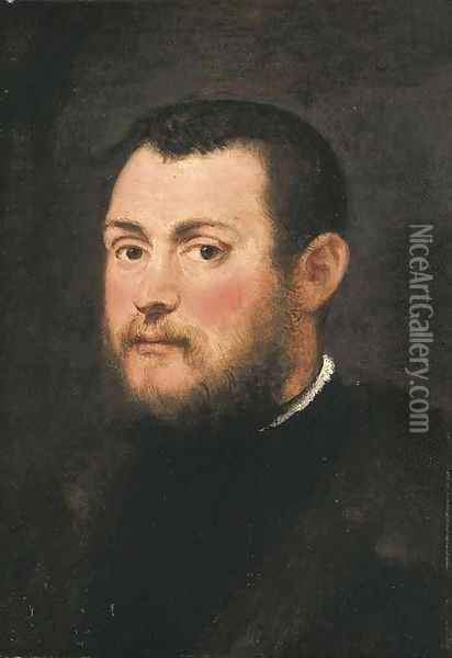 Portrait of a Gentleman Oil Painting - Jacopo Tintoretto (Robusti)