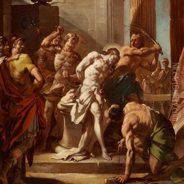 The Flagellation Of Christ Oil Painting - Francesco Solimena