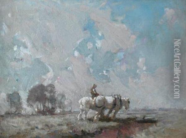 Bringing Home The Team Oil Painting - William Beckwith Mcinnes