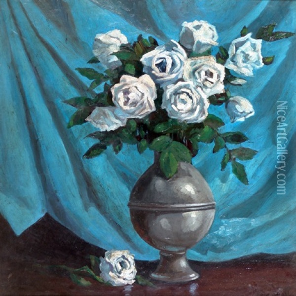 Rosas Blancas Oil Painting - Richard Hall