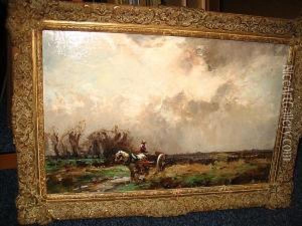 The Cart Oil Painting - William Bradley Lamond