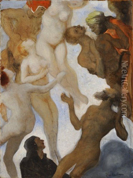 Dante Oil Painting - KAREL KRATTNER