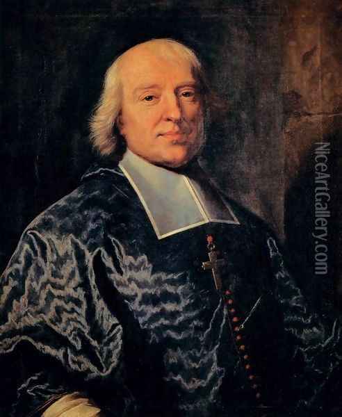 Portrait of Jacques-Benigne Bossuet Oil Painting - Hyacinthe Rigaud