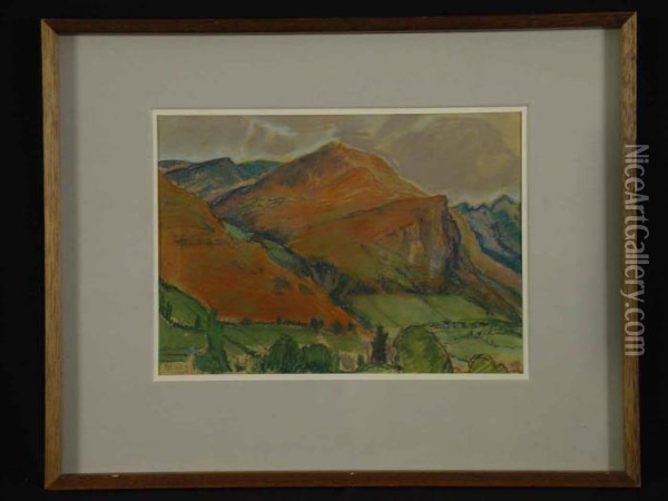 Berglandschaft Oil Painting - Ludwig Von Hofmann