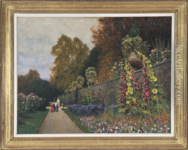 Mirabellgarten Oil Painting - Hans Wilt