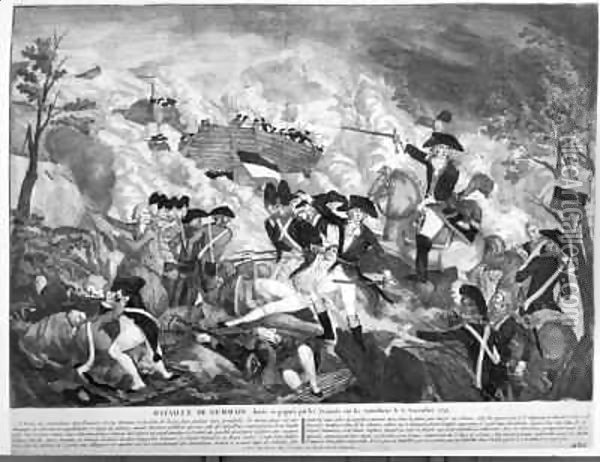 The Battle of Jemmapes, 6 November 1792 Oil Painting - Baron de Vinck