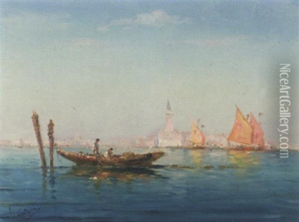 Le Grand Canal A Venise Oil Painting - Henri Malfroy-Savigny