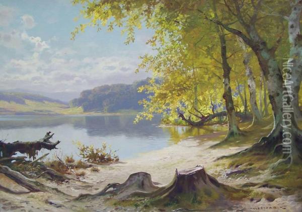 Markischer Waldsee Oil Painting - Tony Haller