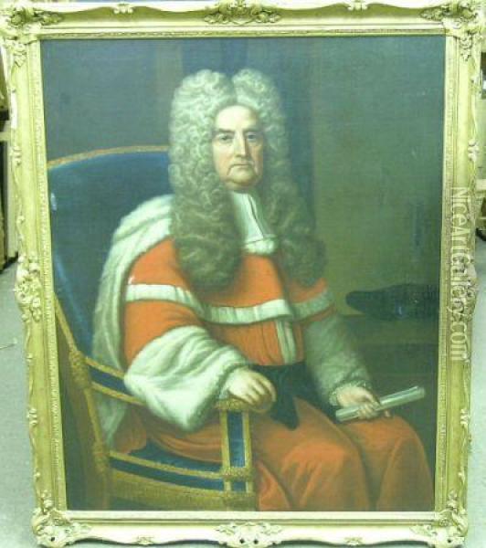 Portrait Of A Member Of The 
House Of Lords Purportedly Charlescalvert, 3rd Baron Of Baltimore Oil Painting - Sir Godfrey Kneller