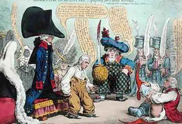 Lilliputian Substitutes Equipping for Public Service Oil Painting - James Gillray