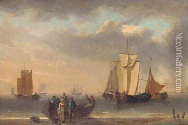 Unloading the catch Oil Painting - William Anderson