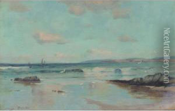 Coastal Landscape Oil Painting - Henry Shields