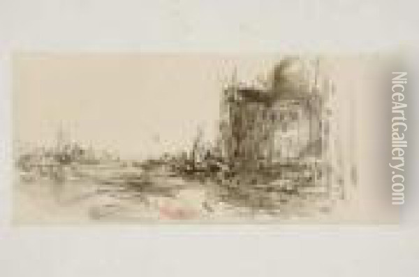 Impression De Venise - Gondole Sur La Lagune Oil Painting - Felix Ziem