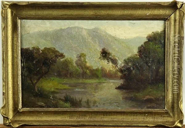 Santa Rosa Creek Oil Painting - Carl Christian Dahlgren