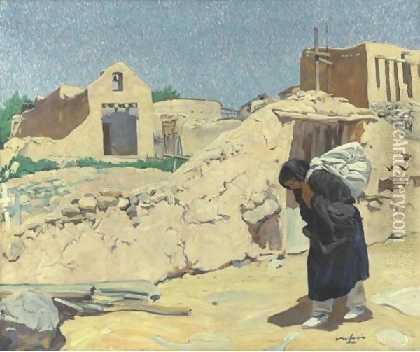 The Washerwoman Oil Painting - Walter Ufer