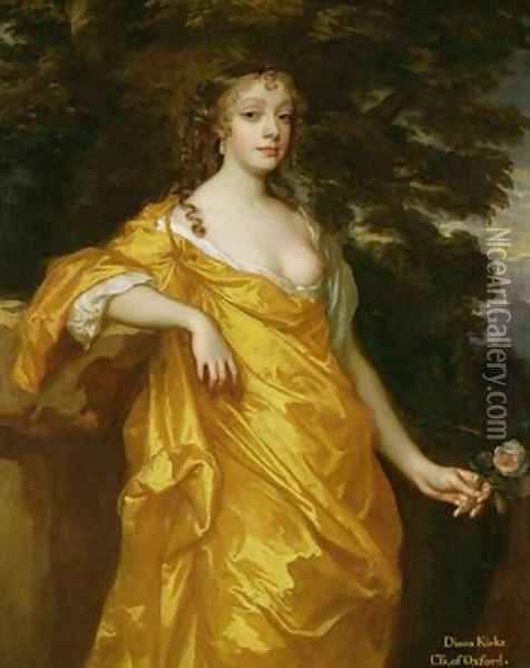 Diana Kirke Later Countess of Oxford 2 Oil Painting - Sir Peter Lely
