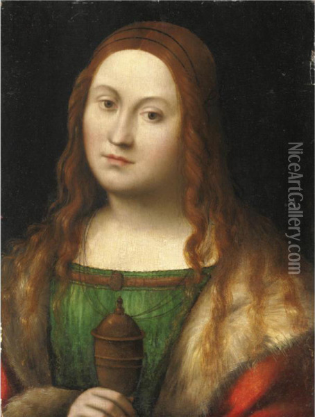Maddalena Oil Painting - Lorenzo Costa