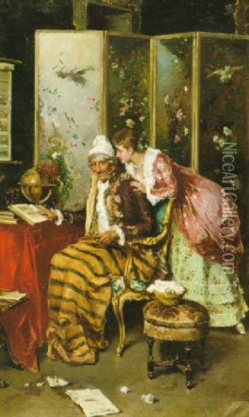 The Surprise Oil Painting - Federico Andreotti