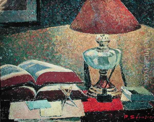 Under the Lamp Oil Painting - Paul Serusier