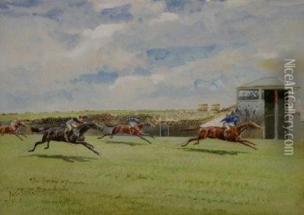 'the Derby Oil Painting - John Beer