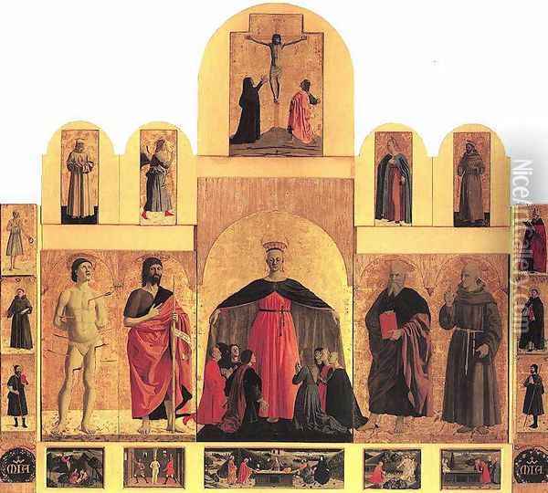 Polyptych of the Misericordia 1445-1462 Oil Painting - Piero della Francesca