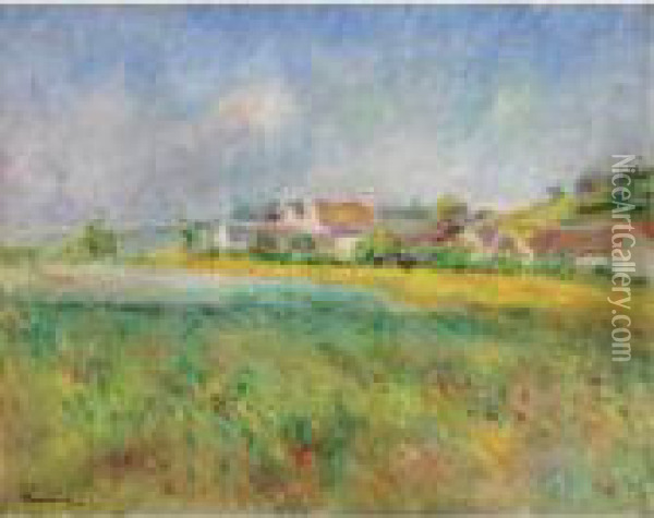Le Village De Bonnecourt Oil Painting - Pierre Auguste Renoir