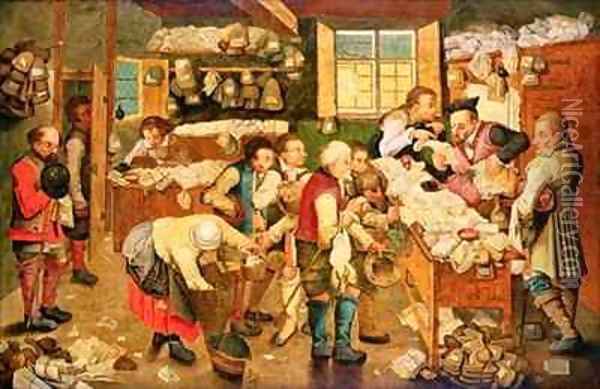The Collector of Tithes Oil Painting - Pieter III Brueghel