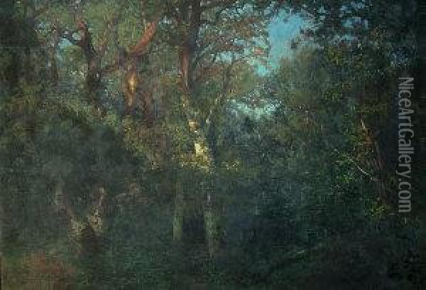 Woodland Scene Oil Painting - Pietro Senno