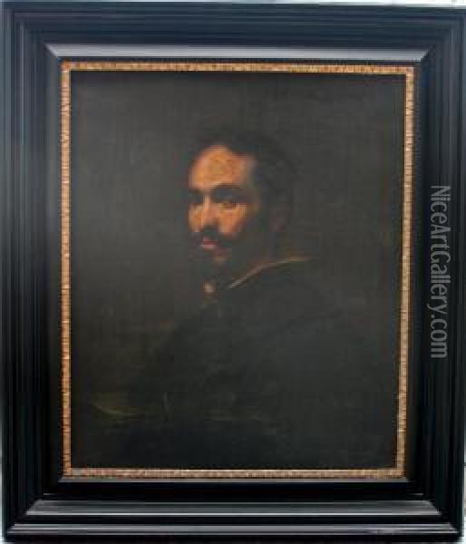 Portrait Of A Man Oil Painting - Diego Rodriguez de Silva y Velazquez