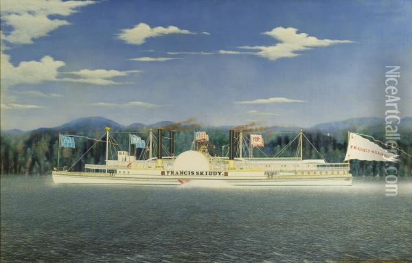 Steamboat Francis Skiddy Oil Painting - James Bard