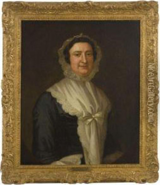 Mrs. Pontius Stelle Oil Painting - John Ii Wollaston