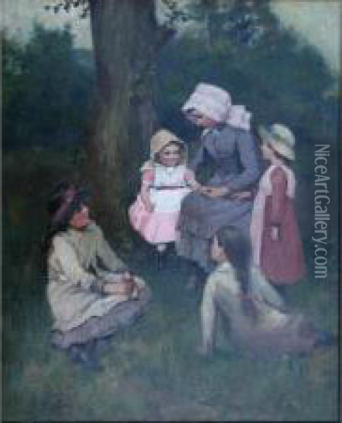 The Five Sisters Oil Painting - John White