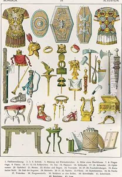 Roman Accessories Oil Painting - Albert Kretschmer
